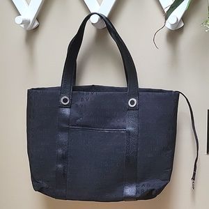 BVLGARI Monogram Leather-Trimmed Tote